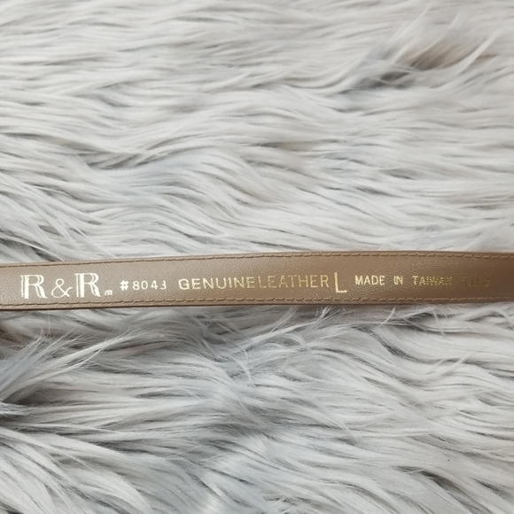 R&R genuine leather belt size L - Picture 3 of 6